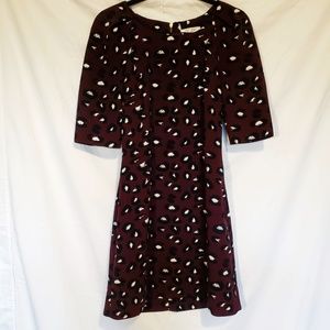 Leopard Burgundy Dress Size 2 | Closet London ASOS
